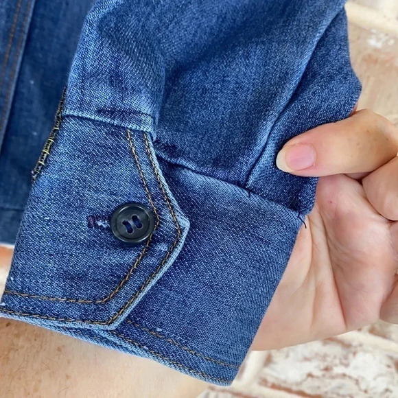 Vintage Denim Jacket With Patches - Picture 3 of 16